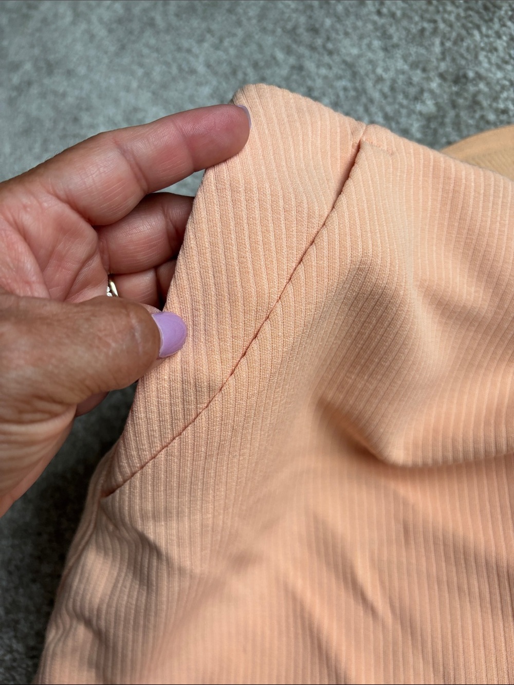 lululemon athletica Peach Ribbed Women’s Shorts